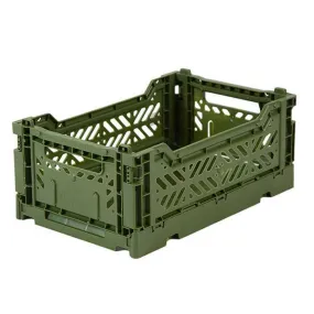 Aykasa - Small Folding Storage Crate: Khaki