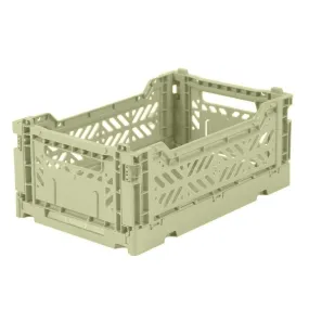 Aykasa - Small Folding Storage Crate: Lime Cream