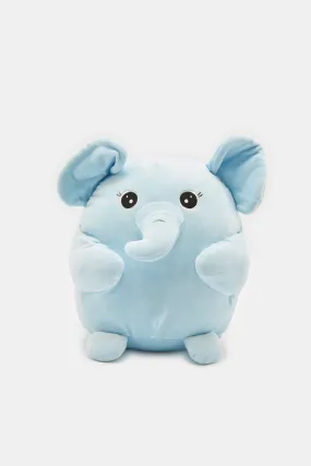 Baby Blue Plush Elephant Toy