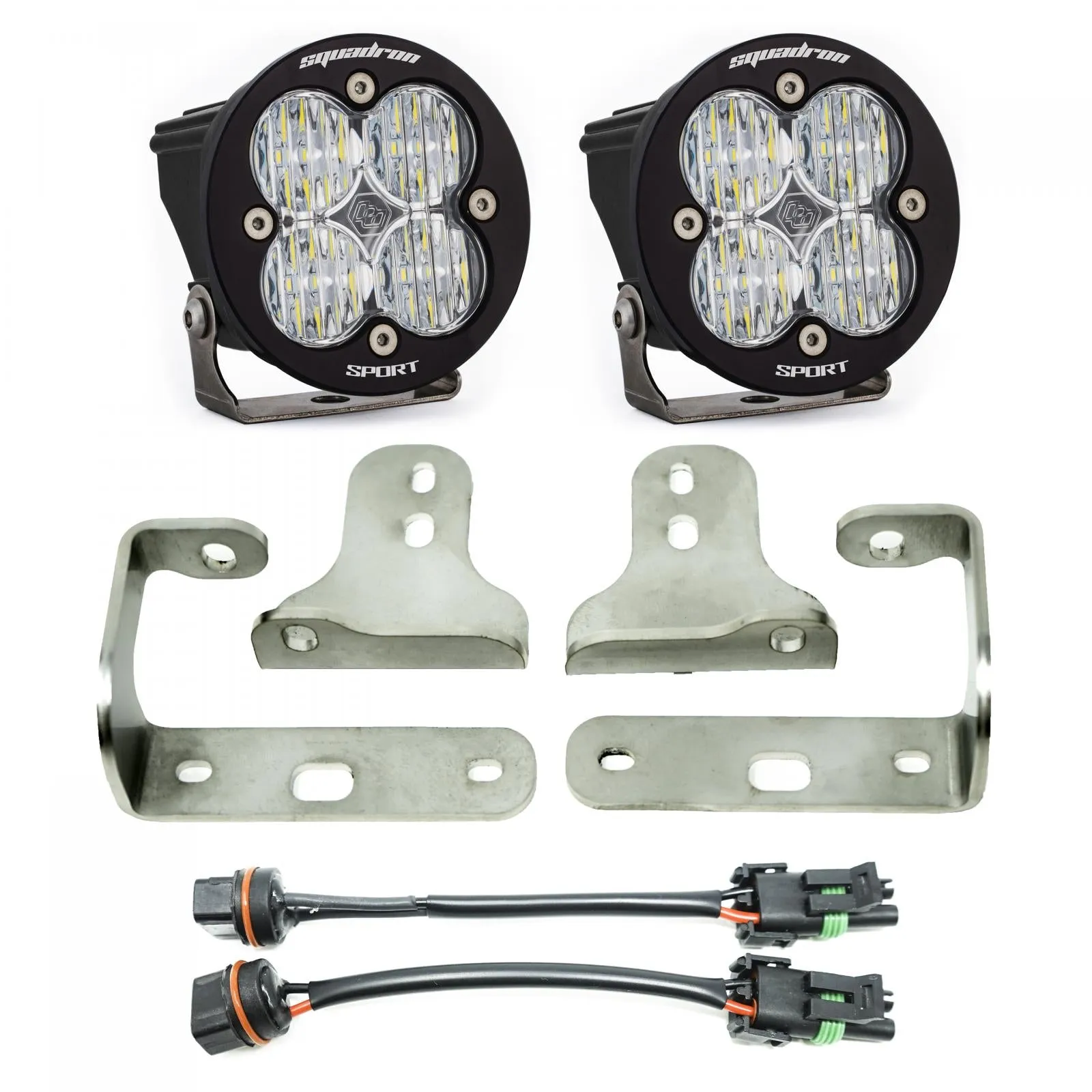 Baja Designs 447066 Jeep JL Fog Pocket Kit 2018 Wrangler JL Squadron Sport Series Baja Designs