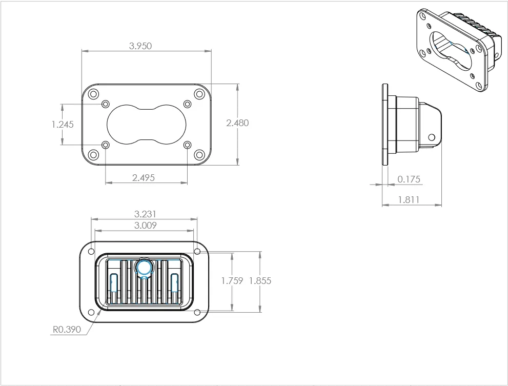 Baja Designs 481015 LED Wide Cornering Amber Flush Mount S2 Pro Baja Designs