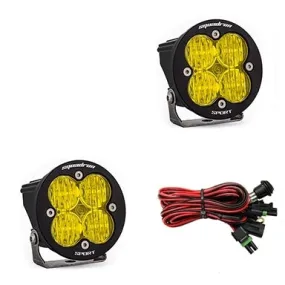 Baja Designs 587815 LED Light Pods Amber Lens Wide Cornering (Pair) Squadron R Sport