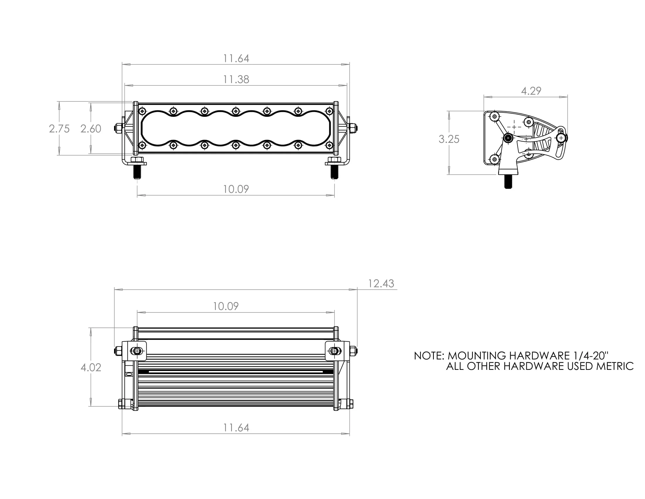 Baja Designs OnX6 , 10" Driving/Combo LED Light Bar 451003