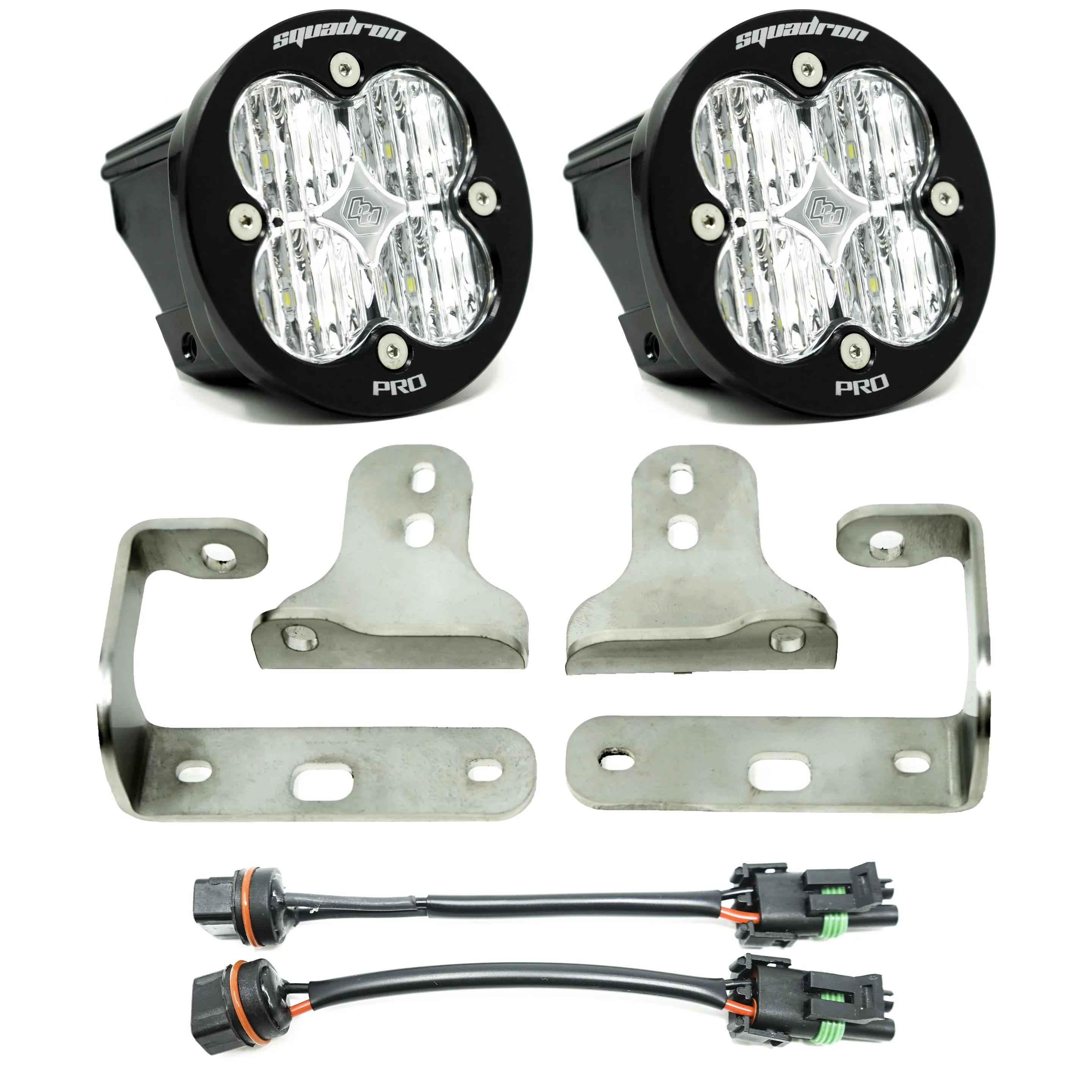 Baja Designs Squadron-R Pro/Sport Fog Pocket LED Light Kit 2018-2024 Jeep Wrangler JL/Gladiator JT Sport