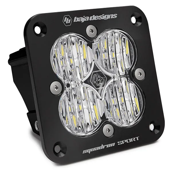 Baja Designs Squadron Sport LED Light - Black Flush Mount