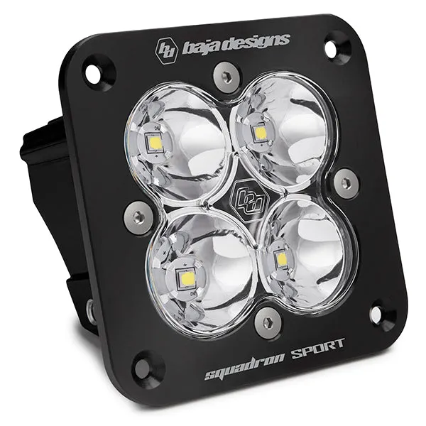 Baja Designs Squadron Sport LED Light - Black Flush Mount