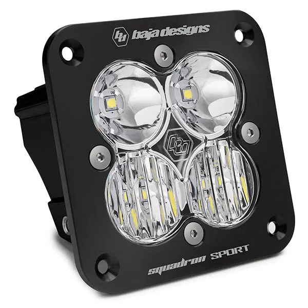 Baja Designs Squadron Sport LED Light - Black Flush Mount