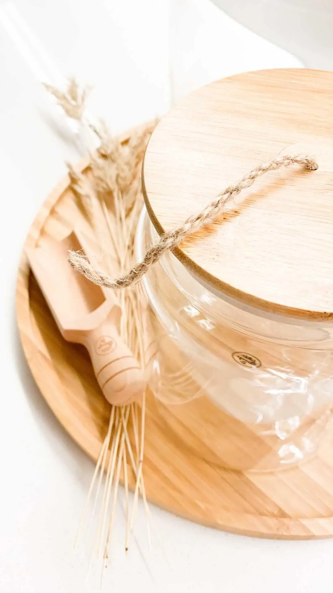 Bamboo and Glass 5 Piece Laundry Pack with Liquid Jar
