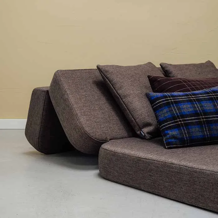 by KlipKlap KK 3 Fold Sofa 36x120x70cm - Brown W. Sand (Pre-Order; Est. Delivery in 2-4 Weeks)
