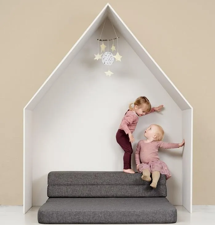 by KlipKlap KK 3 Fold Sofa 36x120x70cm - Brown W. Sand (Pre-Order; Est. Delivery in 2-4 Weeks)