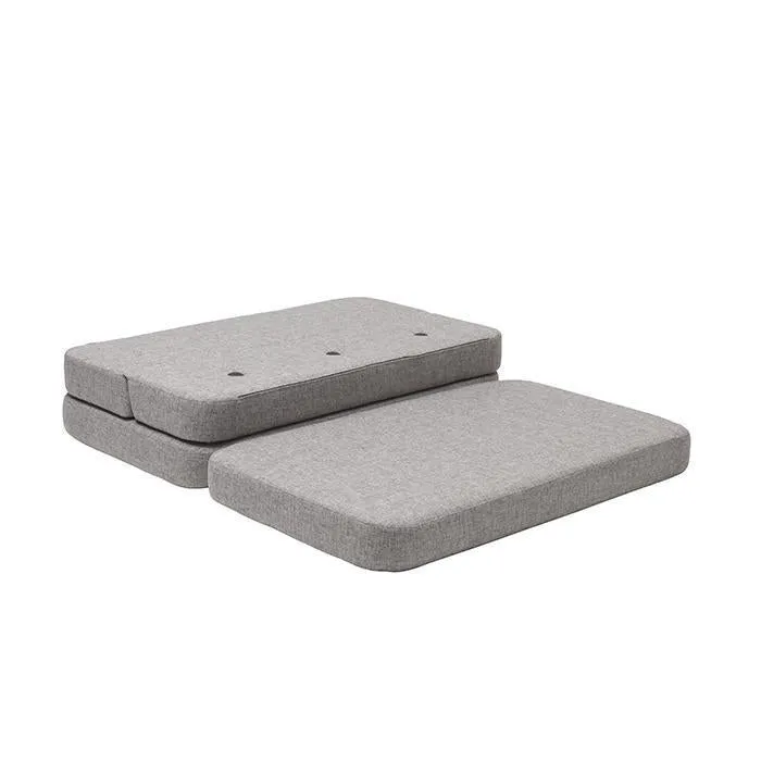 by KlipKlap KK 3 Fold Sofa 36x120x70cm - Multi Grey W. Grey (Pre-Order; Est. Delivery in 2-4 Weeks)