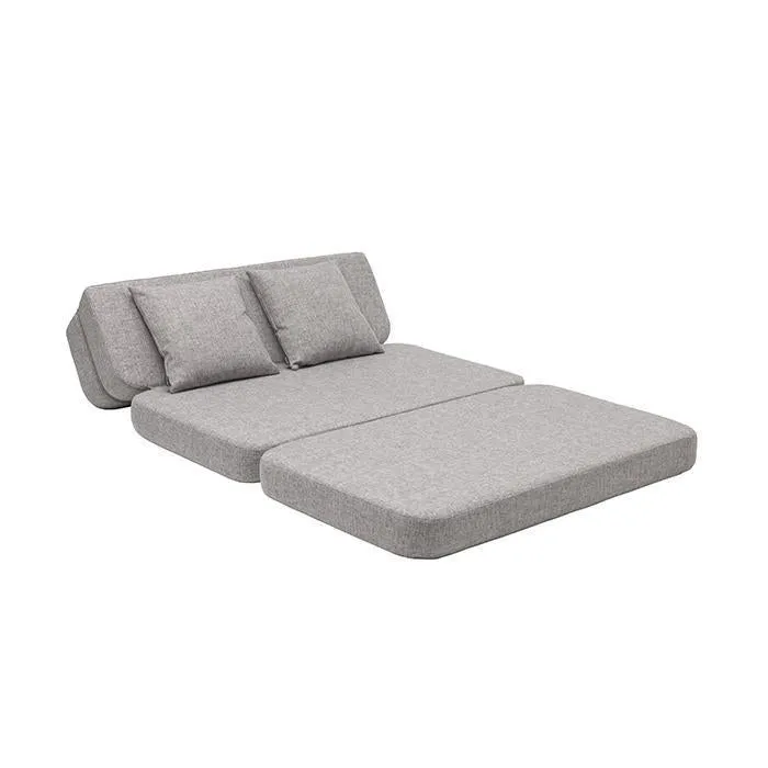 by KlipKlap KK 3 Fold Sofa 36x120x70cm - Multi Grey W. Grey (Pre-Order; Est. Delivery in 2-4 Weeks)