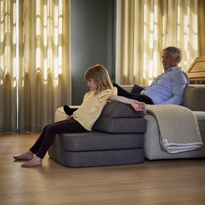by KlipKlap KK 3 Fold Sofa Single 36x70x70cm - Brown W. Sand (Pre-Order; Est. Delivery in 2-4 Weeks)