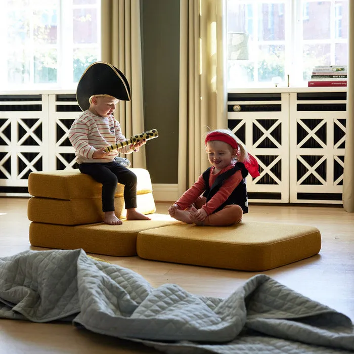 by KlipKlap KK 3 Fold Sofa Single 36x70x70cm - Sand W. Sand (Pre-Order; Est. Delivery in 2-4 Weeks)