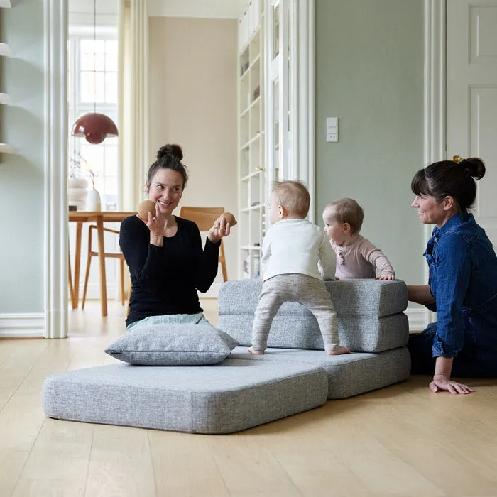by KlipKlap KK 3 Fold Sofa Single 36x70x70cm - Sand W. Sand (Pre-Order; Est. Delivery in 2-4 Weeks)