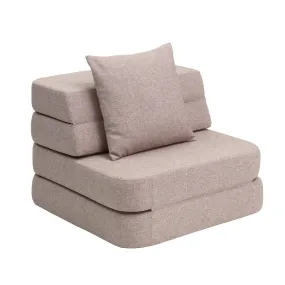 by KlipKlap KK 3 Fold Sofa Single 36x70x70cm - Soft Rose W. Rose
