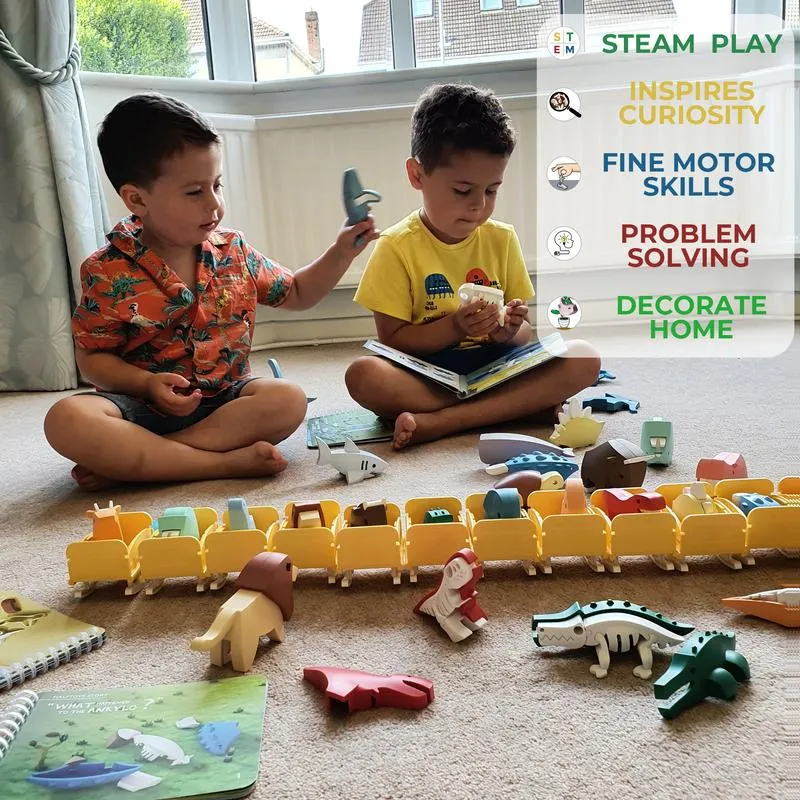 Cachalot Halftoys Magnetic 3D Jigsaw Puzzle - Educational Toy for Age 3 