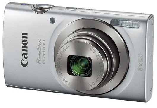 Canon PowerShot ELPH 180 20 Megapixel Silver Digital Camera - 1093C001
