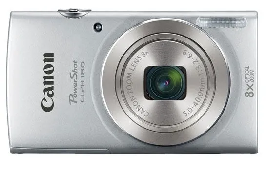 Canon PowerShot ELPH 180 20 Megapixel Silver Digital Camera - 1093C001