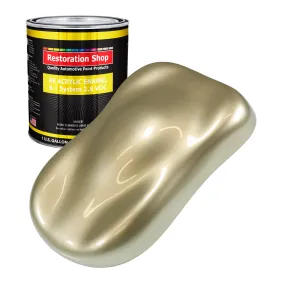Champagne Gold Metallic Acrylic Enamel Auto Paint - Gallon Paint Color Only - Professional Single Stage Automotive Car Truck Equipment Coating 2.8 VOC