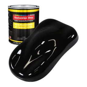 Chasis Black (Gloss) Acrylic Enamel Auto Paint - Gallon Paint Color Only - Professional Single Stage Automotive Car Truck Equipment Coating, 2.8 VOC