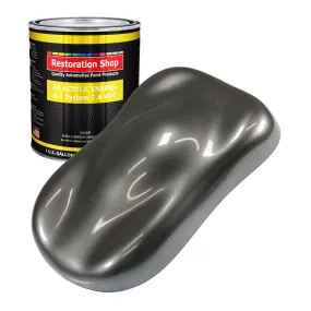 Chop Top Silver Metallic Acrylic Enamel Auto Paint - Gallon Paint Color Only - Professional Single Stage Automotive Car Equipment Coating, 2.8 VOC