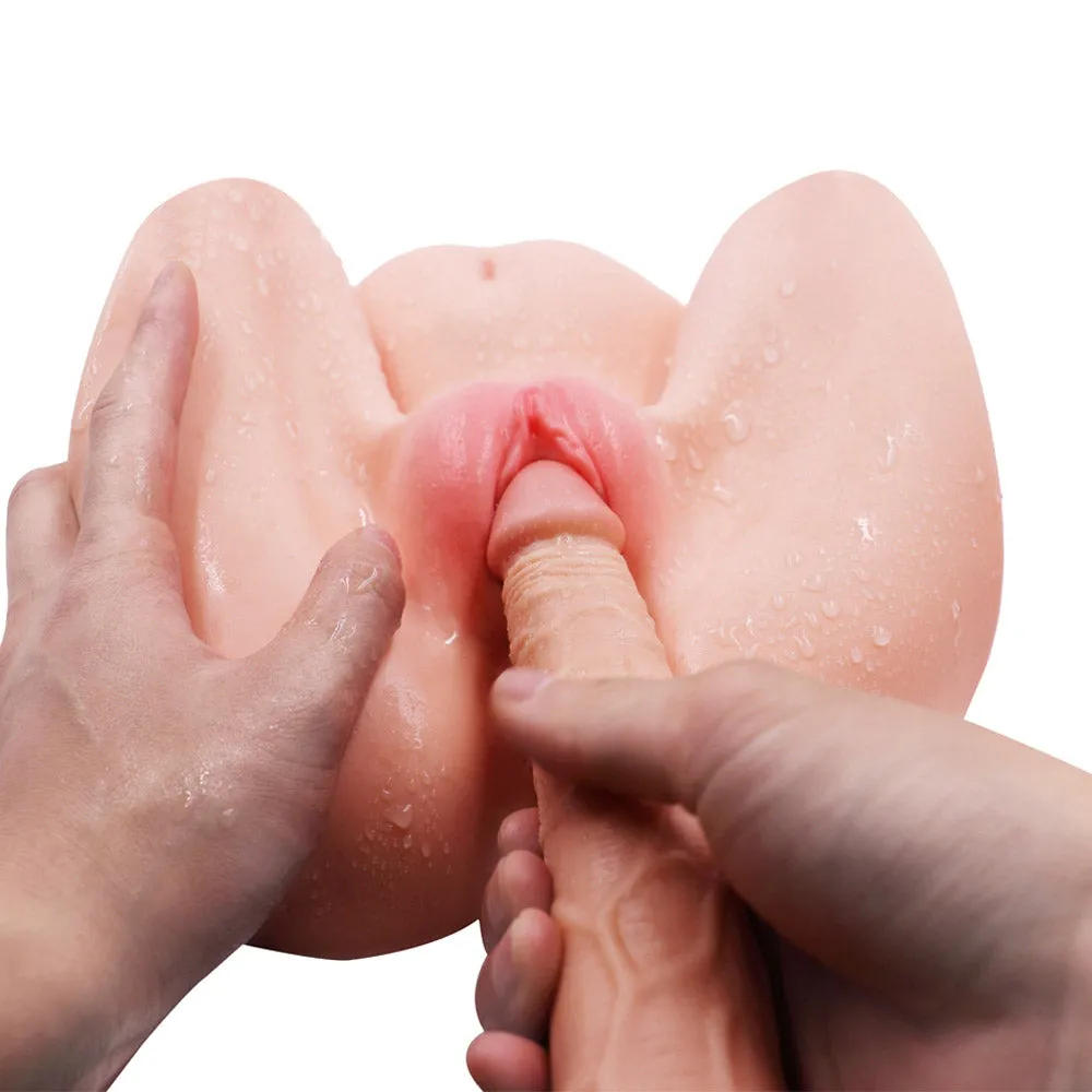 E4 Jessica Realistic Ribbed Vagina and Ass Masturbator 6 lb