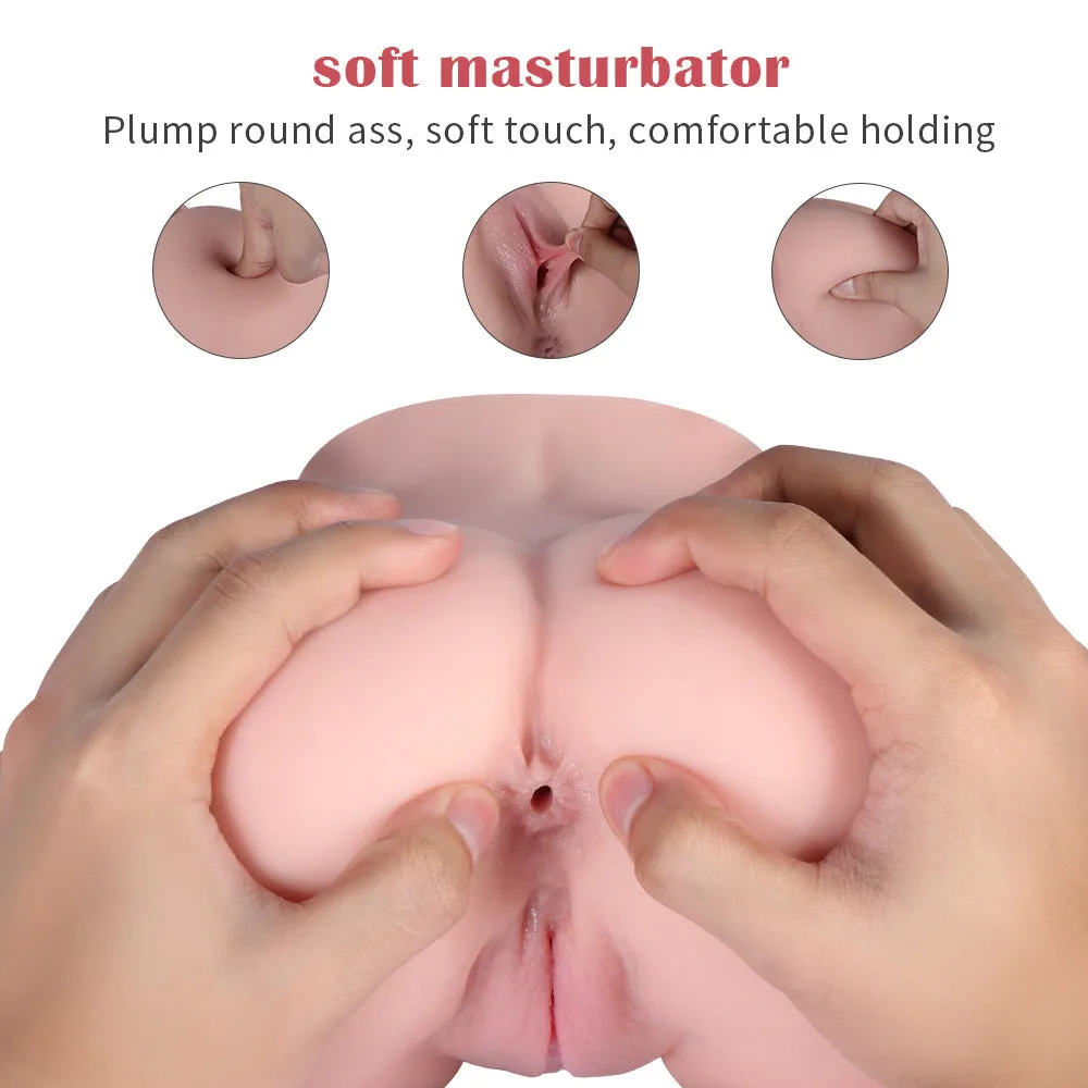 E48 Roxanne Realistic Ribbed Vagina and Ass Masturbator 4 lb