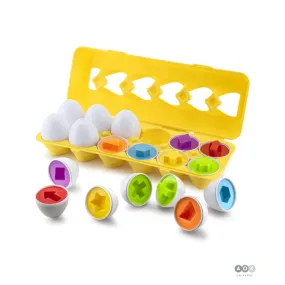 Eggs Puzzle Set Colors Sorts Toys