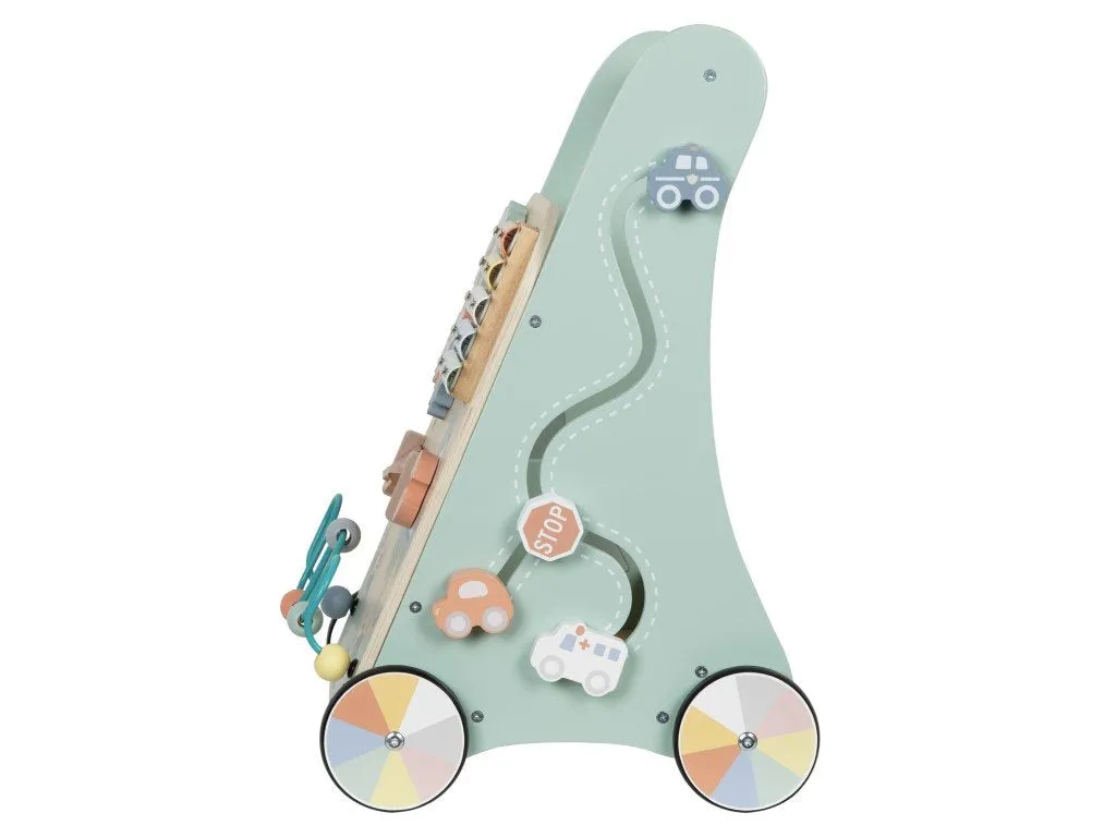 EliNeli Multifunktionale Lauflernwagen aus Holz - Pastel