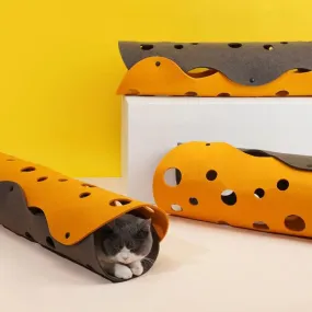 Extendable DIY Play Cat Tunnel Cheese Mat