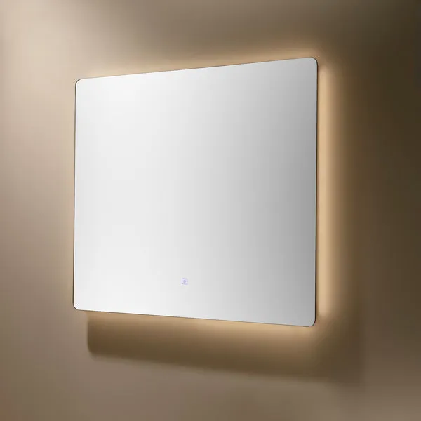 Frameless LED Rectangle Mirror | 750*700MM | Demister | 3 Colour Choices