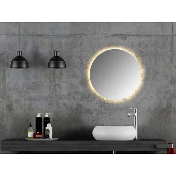 Frameless LED Round Mirror | 800MM | Demister | 3 Colour Choices
