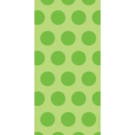 Fresh Lime Dots Cellophane Bags | 20 ct