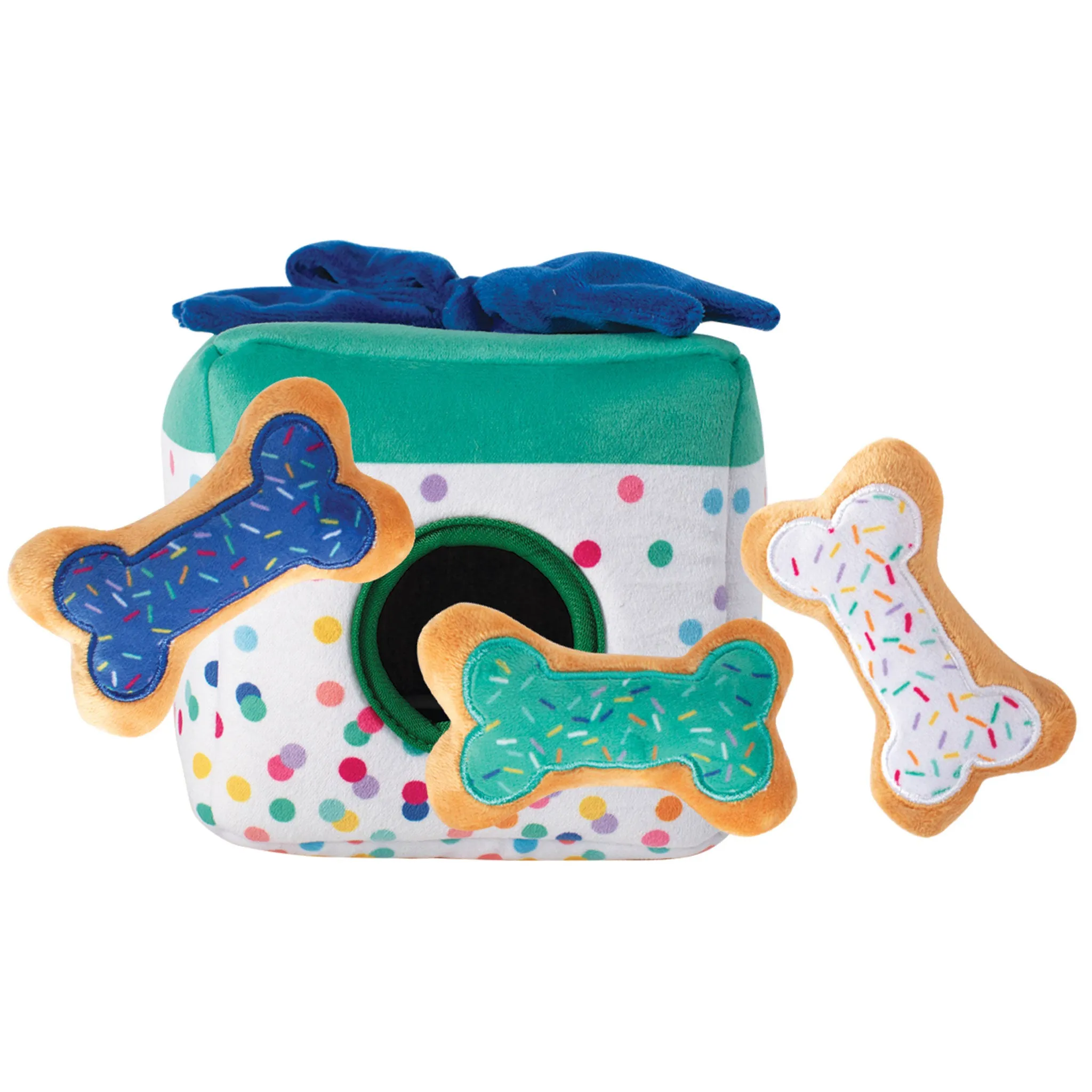 Fringe Birthday Gift Box Burrow Dog Toy