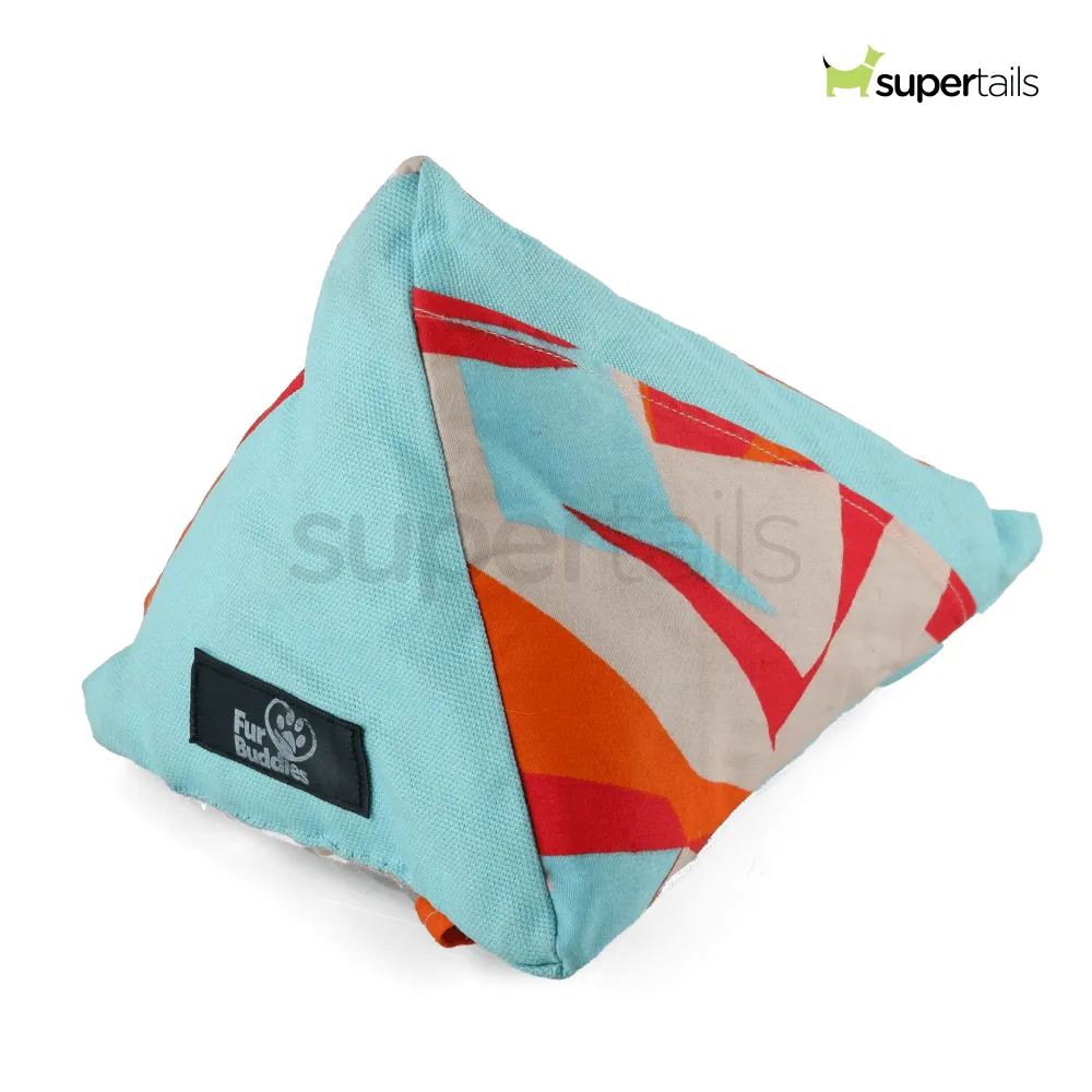 FurBuddies Jamaican Teal Vibe Puzzle Toy for Dogs (Triangle)