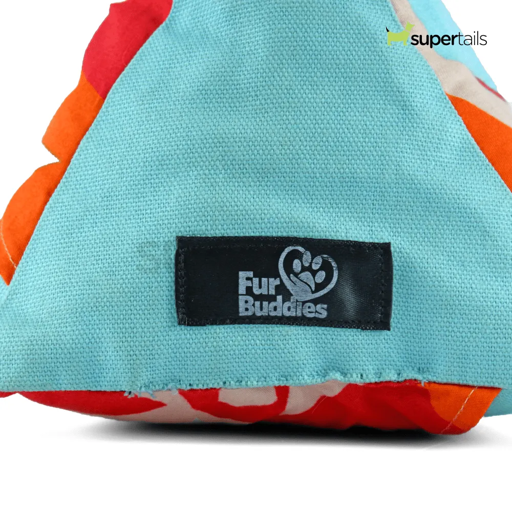 FurBuddies Jamaican Teal Vibe Puzzle Toy for Dogs (Triangle)
