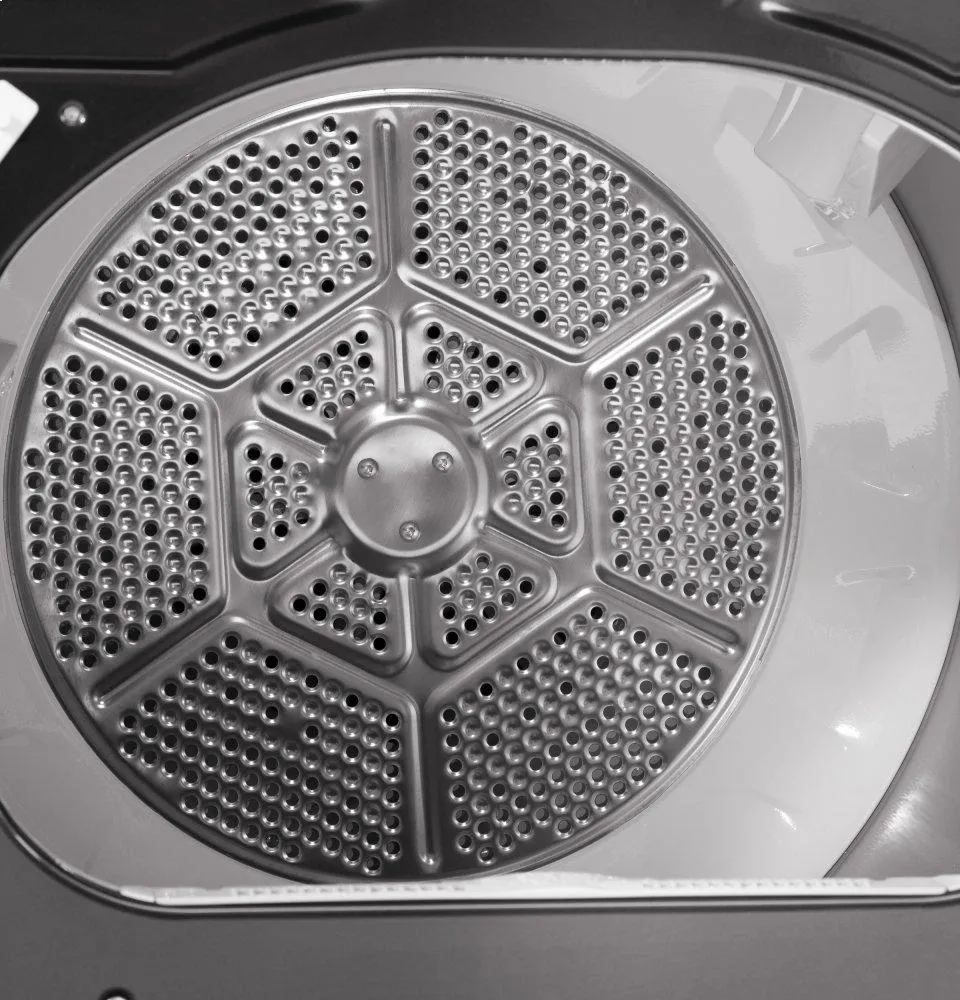 GE® 7.4 cu. ft. Capacity Smart aluminized alloy drum Electric Dryer with Sanitize Cycle and Sensor Dry