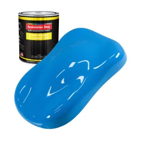 Grabber Blue Acrylic Enamel Auto Paint - Quart Paint Color Only - Professional Single Stage High Gloss Automotive Car Truck Equipment Coating, 2.8 VOC