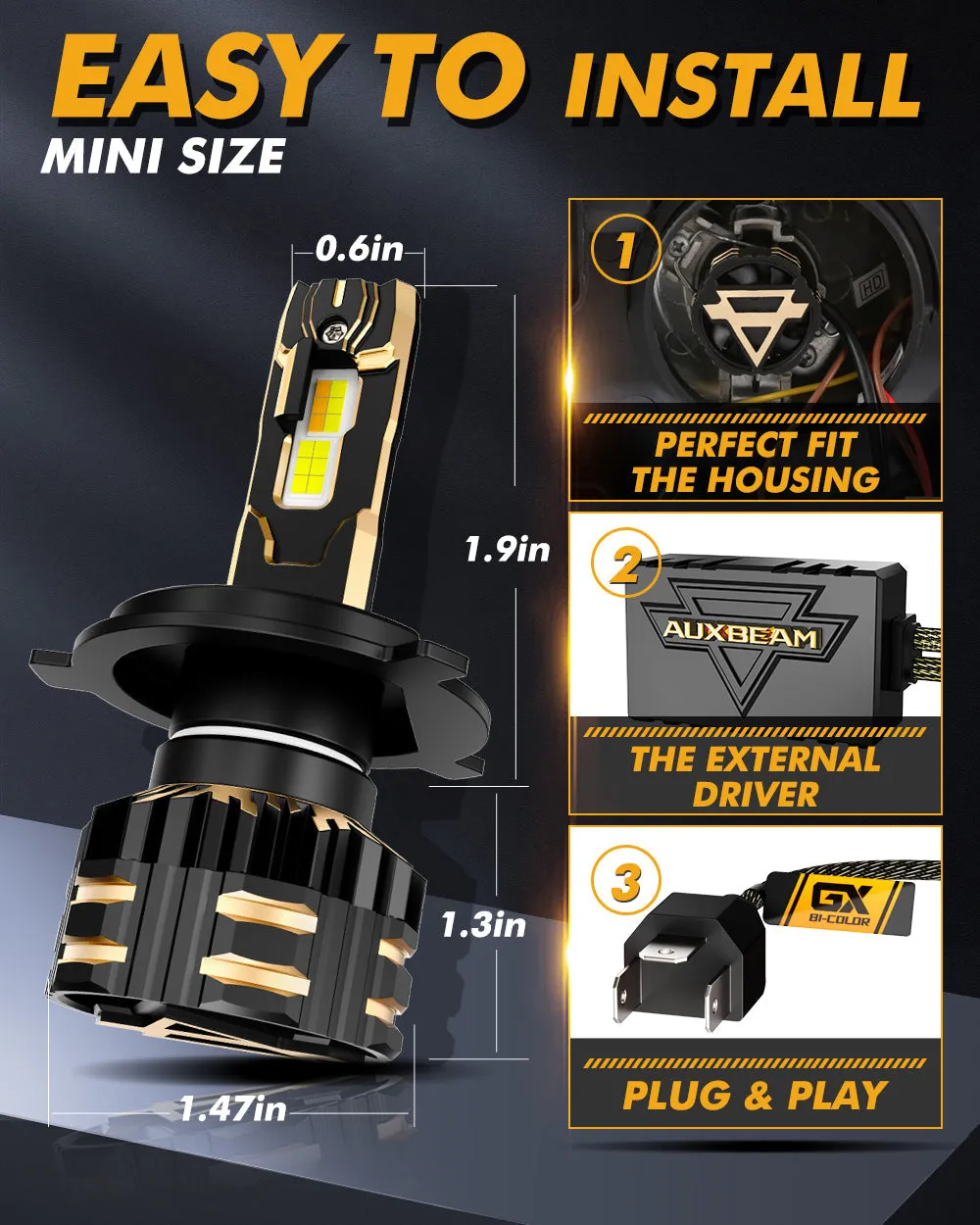 GX Bi-Colour Series 110W 25000Lumens Light Bulb