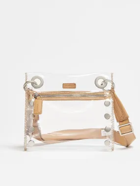 Hammitt Los Angeles Tony Small Crossbody Bag in Clear Toast Tan