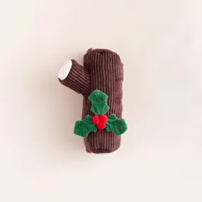 Holiday Squeaky Plush Interactive Snuffle Dog toys, Yule Log