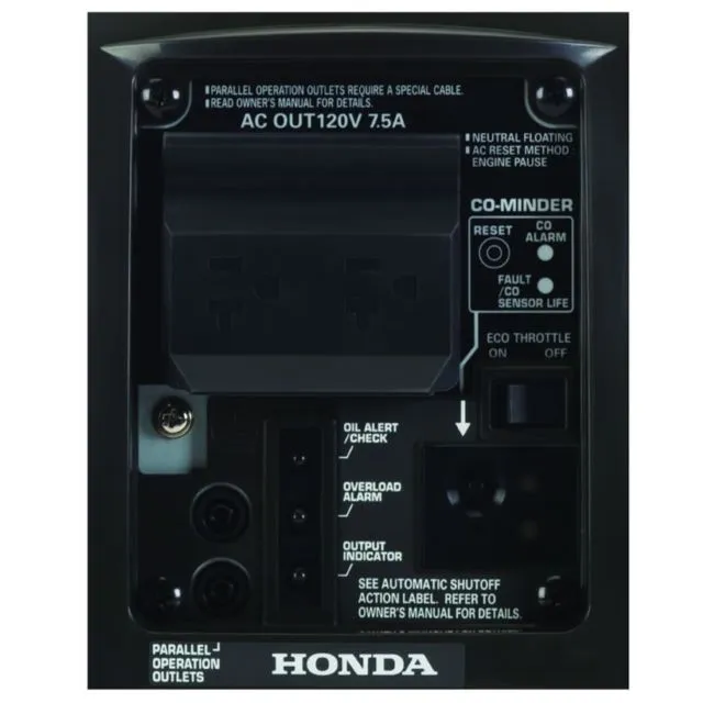 Honda EU1000i Super Quiet 1000 Watt Portable Inverter Generator with Co-Minder