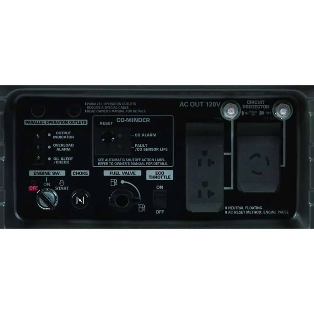 Honda EU3000iS 3,000 Watt Portable Gas Powered Inverter Generator w/ CO-Minder