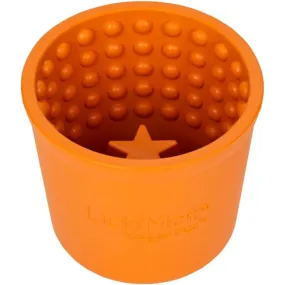 Innovative Pet Products Lickimat Yogie Mat Treat Dispenser Orange for Dogs