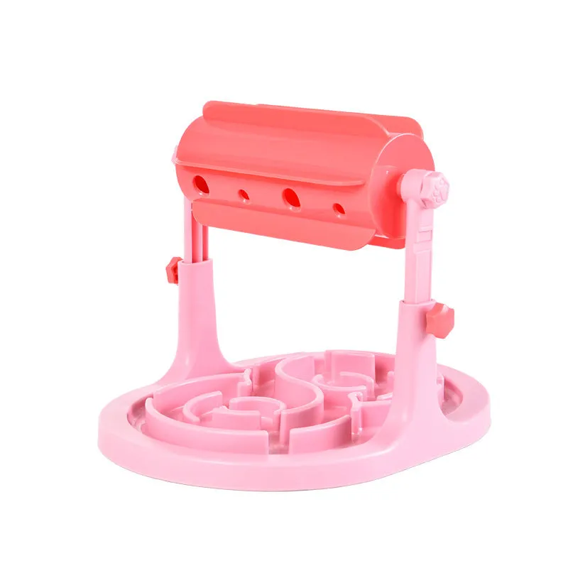 Interactive Dog Cat Food Puzzle Toy Slow Feeder Pet Bowl Treat Boredom Dispensing Slow Feeder Anxiety IQ Training In Smart Feeding And Adjustable Height For Small Medium Dogs