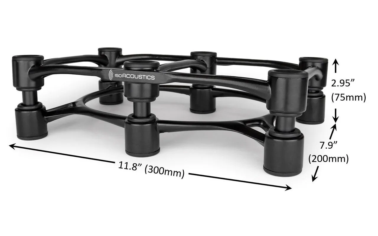 Isoacoustics Aperta300 Sculpted Aluminum Acoustic Isolation Stand (Each)
