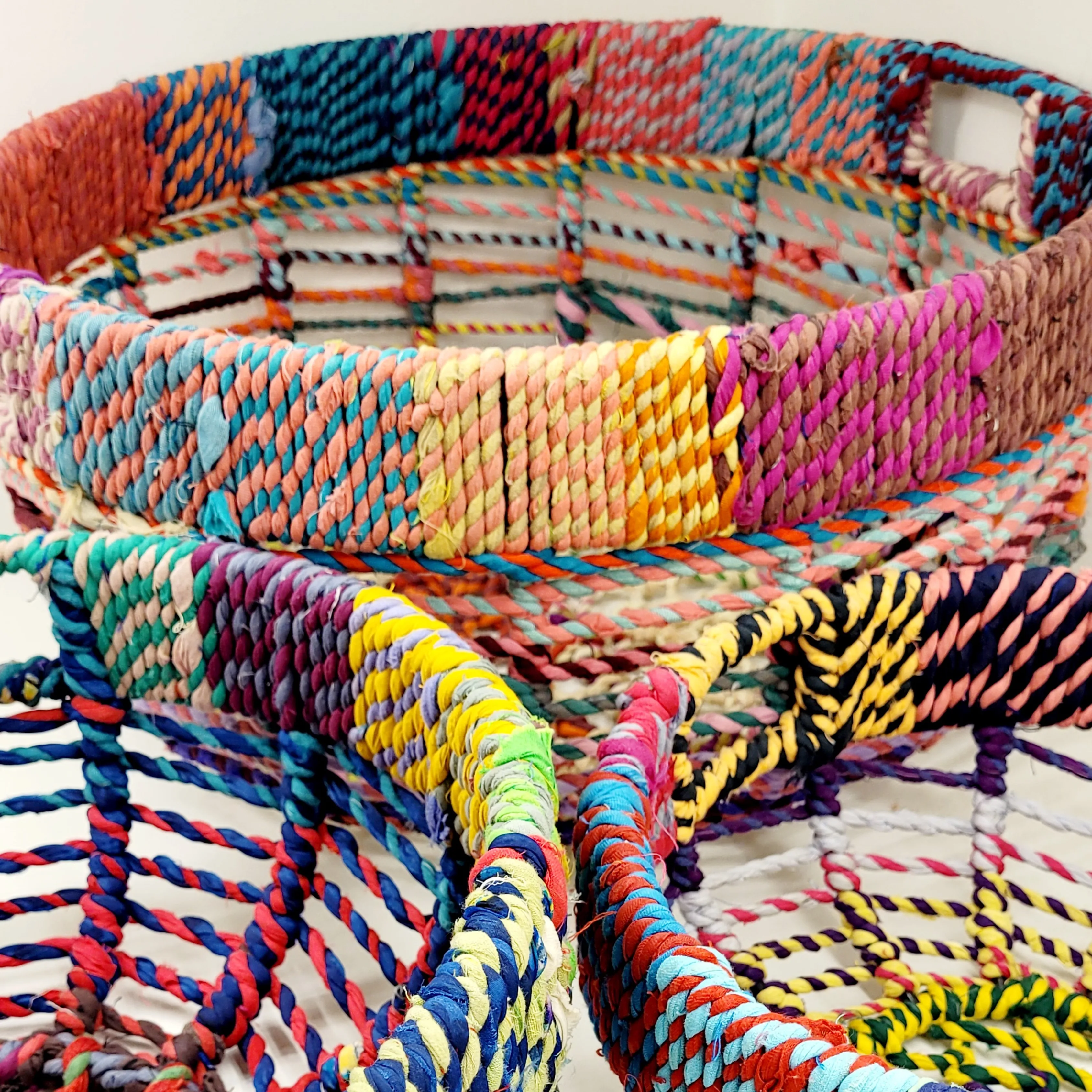 Jute Woven Baskets Round
