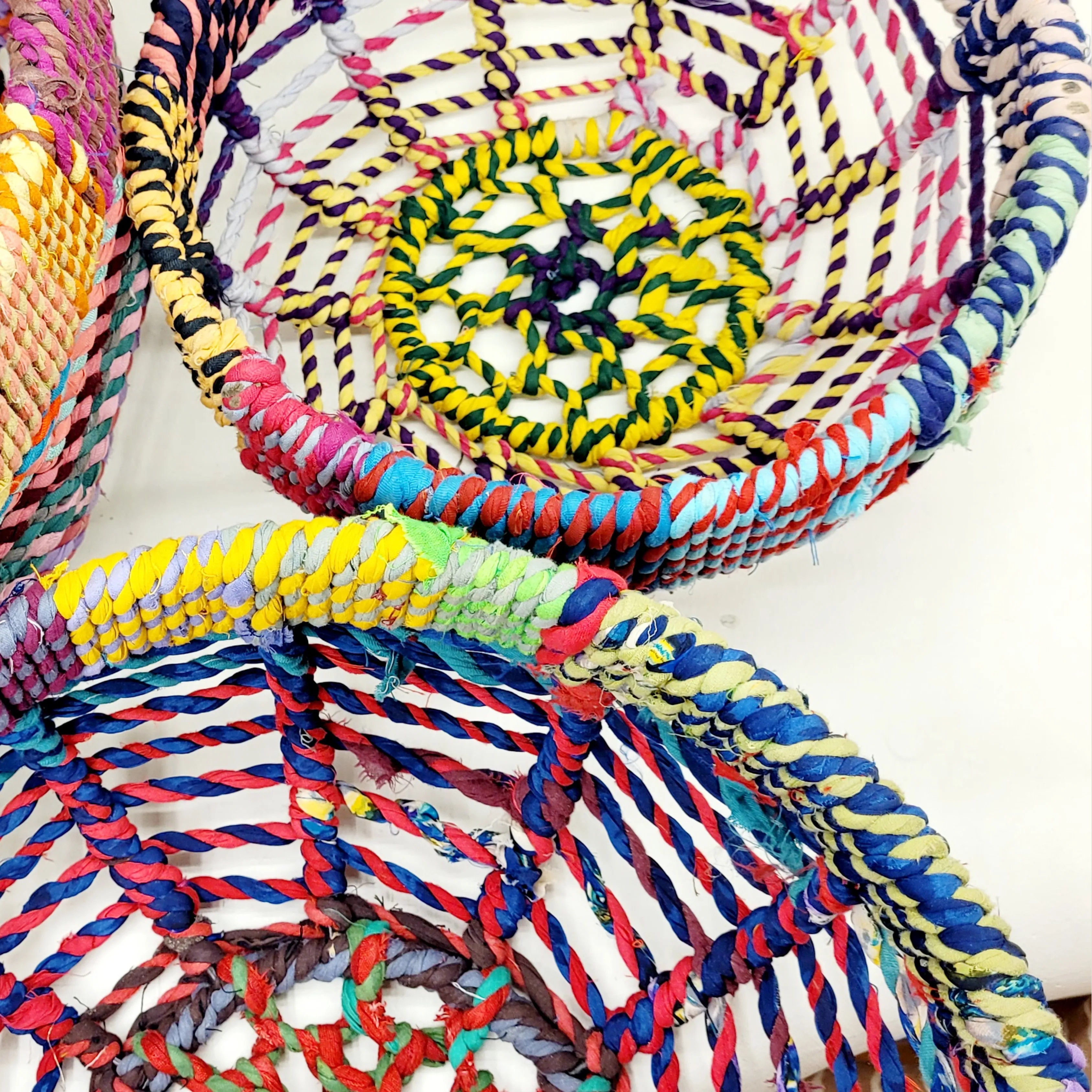 Jute Woven Baskets Round