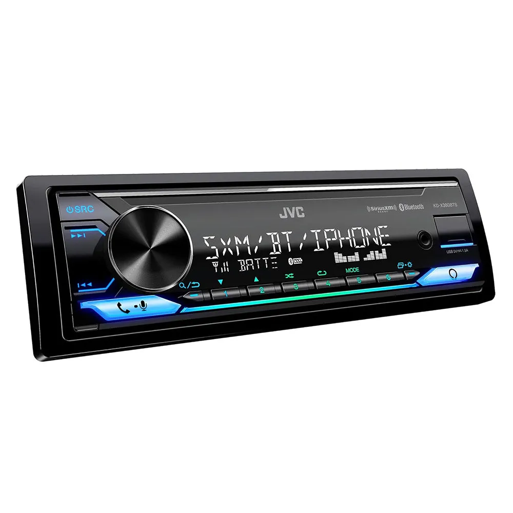 JVC Digital Media Mechless LED Receiver Bluetooth iPhone Alexa USB KD-X380BTS